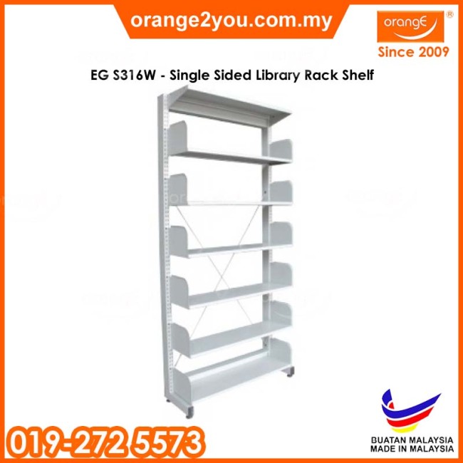 EG S316W - Single Sided Library Rack Shelf | Rak Buku Perpustakaan